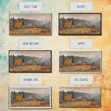 Load image into Gallery viewer, Early American Style Landscape Painting, Framed Canvas Print, Christmas Holiday Wall Art for Seasonal Winter Decor