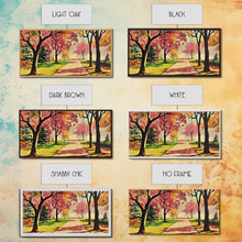 Load image into Gallery viewer, Colorful Autumn Path Canvas Print, Fall Park Scene Wall Art, Modern Farmhouse Autumn Decor, Holiday Art, Best Seasonal Gift Idea