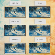 Load image into Gallery viewer, Cowboy And Cattle In Autumn Framed Canvas Print Tall Art Fall Country Landscape Western Home Decor Rustic Farmhouse Wall Art Autumn Gift