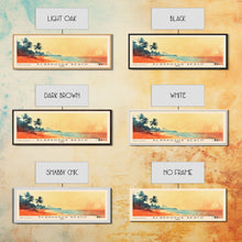 Load image into Gallery viewer, Alappuzha Beach, India Watercolor Print, Vacation Gift, India Wall Art, Beach Painting, Beach Decor, Large Wall Art, Wood Frame Art