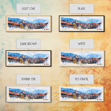 Carregar imagem no visualizador da galeria, Albena, Bulgaria Watercolor Beach Print, Vacation Gift, Bulgaria Wall Art, Framed Canvas Print, Framed Beach Painting