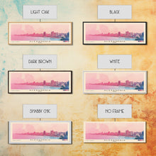 Load image into Gallery viewer, Alexandria, Egypt Watercolor Beach Print, Vacation Gift, Egypt Wall Art, Beach Painting, Beach Decor, Beach Painting