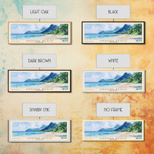 Load image into Gallery viewer, Anaoke Beach, Cook Islands Watercolor Beach Print, Vacation Gift, Cook Islands Wall Art, Beach Painting, Beach Decor, Beach Painting