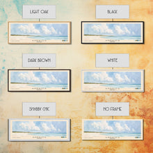 Load image into Gallery viewer, Andros, Bahamas Watercolor Beach Print, Vacation Gift, Bahamas Wall Art, Framed Canvas Print, Framed Beach Painting