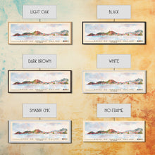 Load image into Gallery viewer, Anse de Grande Saline, St. Barths Watercolor Print, Vacation Gift, St. Barths Wall Art, Beach Painting, Beach Decor, Large Wall Art, Wood Frame Art