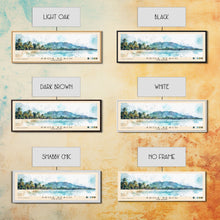 Load image into Gallery viewer, Aroa Beach, Cook Islands Watercolor Print, Vacation Gift, Cook Islands Wall Art, Beach Painting, Beach Decor, Large Wall Art, Wood Frame Art