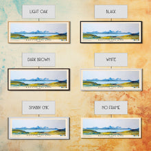 Load image into Gallery viewer, Baffin Island, Canada Watercolor Print, Vacation Gift, Canada Wall Art, Beach Painting, Beach Decor, Large Wall Art, Wood Frame Art