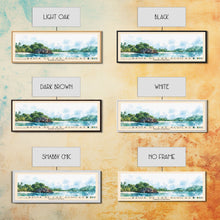 Carregar imagem no visualizador da galeria, Bahia de Las Aguilas, Dominican Republic Watercolor Beach Print, Vacation Gift, Dominican Republic Wall Art, Framed Canvas Print, Framed Beach Painting