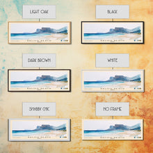 Carregar imagem no visualizador da galeria, Balos Beach, Greece Watercolor Beach Print, Vacation Gift, Greece Wall Art, Framed Canvas Print, Framed Beach Painting