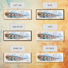 Load image into Gallery viewer, Banje, Croatia Watercolor Print, Vacation Gift, Croatia Wall Art, Beach Painting, Beach Decor, Large Wall Art, Wood Frame Art