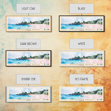 Load image into Gallery viewer, Bathsheba Beach, Barbados Watercolor Print, Vacation Gift, Barbados Wall Art, Beach Painting, Beach Decor, Large Wall Art, Wood Frame Art