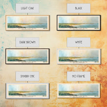 Load image into Gallery viewer, Block Island, Rhode Island,United States Watercolor Print, Vacation Gift, Rhode Island,United States Wall Art, Beach Painting, Beach Decor, Large Wall Art, Wood Frame Art