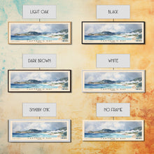 Load image into Gallery viewer, Captain's Bay, Anguila Watercolor Print, Vacation Gift, Anguila Wall Art, Beach Painting, Beach Decor, Large Wall Art, Wood Frame Art