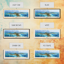 Cargar imagen en el visor de la galería, Cat Island, Bahamas Watercolor Beach Print, Vacation Gift, Bahamas Wall Art, Framed Canvas Print, Framed Beach Painting