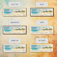 Cargar imagen en el visor de la galería, Chill Island Beach, Bahamas Watercolor Beach Print, Vacation Gift, Bahamas Wall Art, Framed Canvas Print, Framed Beach Painting