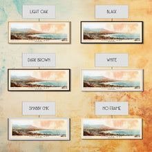 Load image into Gallery viewer, Coffee Bay, South Africa Watercolor Print, Vacation Gift, South Africa Wall Art, Beach Painting, Beach Decor, Large Wall Art, Wood Frame Art