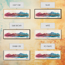 Load image into Gallery viewer, Crete, Greece Watercolor Beach Print, Vacation Gift, Greece Wall Art, Beach Painting, Beach Decor, Beach Painting