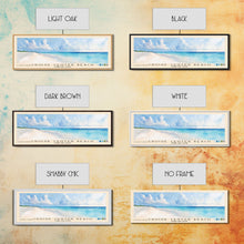 Load image into Gallery viewer, Cruise Center Beach, Turks and Caicos Watercolor Print, Vacation Gift, Turks and Caicos Wall Art, Beach Painting, Beach Decor, Large Wall Art, Wood Frame Art