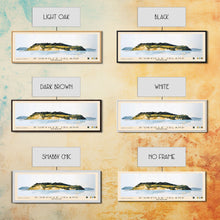 Load image into Gallery viewer, D’Urville Island, New Zealand Watercolor Beach Print, Vacation Gift, New Zealand Wall Art, Framed Canvas Print, Framed Beach Painting