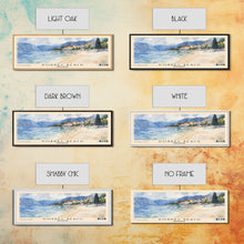 Load image into Gallery viewer, Dobrec Beach, Montenegro Watercolor Beach Print, Vacation Gift, Montenegro Wall Art, Beach Painting, Beach Decor, Beach Painting