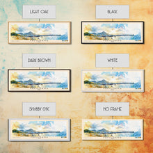 Carregar imagem no visualizador da galeria, Favignana, Italy Watercolor Beach Print, Vacation Gift, Italy Wall Art, Framed Canvas Print, Framed Beach Painting