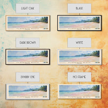 Carregar imagem no visualizador da galeria, Flamenco Beach, Puerto Rico Watercolor Beach Print, Vacation Gift, Puerto Rico Wall Art, Framed Canvas Print, Framed Beach Painting