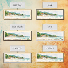 Carregar imagem no visualizador da galeria, Fort Clarence Beach, Jamaica Watercolor Beach Print, Vacation Gift, Jamaica Wall Art, Framed Canvas Print, Framed Beach Painting