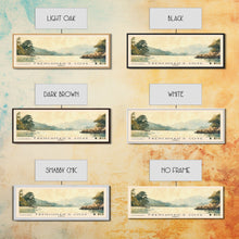 Load image into Gallery viewer, Frenchman’s Cove, Jamaica Watercolor Print, Vacation Gift, Jamaica Wall Art, Beach Painting, Beach Decor, Large Wall Art, Wood Frame Art