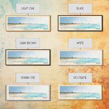 Load image into Gallery viewer, Gibbs Cay, Turks and Caicos Watercolor Beach Print, Vacation Gift, Turks and Caicos Wall Art, Framed Canvas Print, Framed Beach Painting