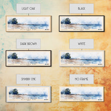 Load image into Gallery viewer, Bloody Bay, Jamaica Watercolor Beach Print, Vacation Gift, Jamaica Wall Art, Framed Canvas Print, Framed Beach Painting