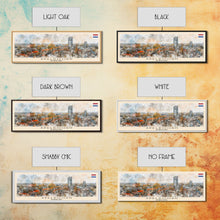 Load image into Gallery viewer, Apeldoorn Netherlands Travel Print Wall Art, Panoramic City Art, Travel Art, Wall Decor, Vacation Gift, Framed Canvas Print Or Metal Art
