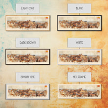 Carregar imagem no visualizador da galeria, Badajoz Spain Wall Art, Panoramic Travel Poster, Panoramic Framed Canvas Print, City Wall Art, Wall Hanging Home Decor, Travel Art