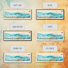 Load image into Gallery viewer, Banska Bystrica Wall Art, Panoramic Travel Poster, Panoramic Framed Canvas Print, City Wall Art, Wall Hanging Home Decor, Travel Art