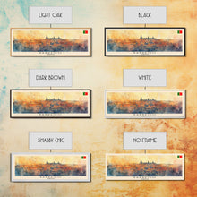 Load image into Gallery viewer, Barreiro Portugal Travel Print Wall Art, Panoramic City Art, Travel Art, Wall Decor, Vacation Gift, Framed Canvas Print Or Metal Art