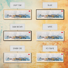 Load image into Gallery viewer, Batman TurkeyPanoramic Travel Poster, Framed Canvas Print or Metal Wall Art, Travel Art, Home Decor, Panoramic Painting, Midcentury Art