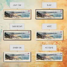 Load image into Gallery viewer, Bournemouth United Kingdom Wall Art, Panoramic Travel Poster, Panoramic Framed Canvas Print, City Wall Art, Wall Hanging Home Decor, Travel Art