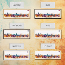 Load image into Gallery viewer, Coventry United Kingdom Wall Art, Panoramic Travel Poster, Panoramic Framed Canvas Print, City Wall Art, Wall Hanging Home Decor, Travel Art