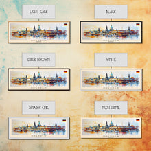 Load image into Gallery viewer, Dresde Germany Travel Art, City Art, Framed Canvas Print or Metal Wall Art, Europe Travel Poster, Panoramic Wall Art, Extra Wide Wall Art