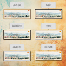 Carregar imagem no visualizador da galeria, Fuenlabrada Spain Wall Art, Panoramic Travel Poster, Panoramic Framed Canvas Print, City Wall Art, Wall Hanging Home Decor, Travel Art