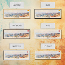 Load image into Gallery viewer, Gaziantep Turkey Wall Art, Panoramic Travel Poster, Panoramic Framed Canvas Print, City Wall Art, Wall Hanging Home Decor, Travel Art