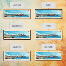 Carregar imagem no visualizador da galeria, A Coruńa Spain Travel Art, City Art, Framed Canvas Print or Metal Wall Art, Europe Travel Poster, Panoramic Wall Art, Extra Wide Wall Art