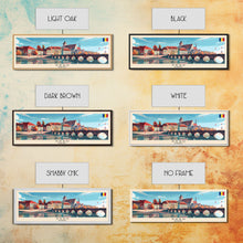 Load image into Gallery viewer, Arad Romania Travel Art, City Art, Framed Canvas Print or Metal Wall Art, Europe Travel Poster, Panoramic Wall Art, Extra Wide Wall Art