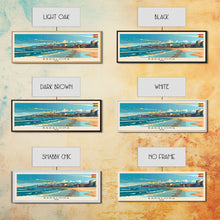 Carregar imagem no visualizador da galeria, Badalona Spain Travel Print Wall Art, Panoramic City Art, Travel Art, Wall Decor, Vacation Gift, Framed Canvas Print Or Metal Art