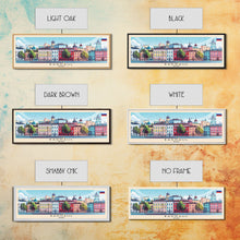 Load image into Gallery viewer, Barnaul Russia Wall Art, Panoramic Travel Poster, Panoramic Framed Canvas Print, City Wall Art, Wall Hanging Home Decor, Travel Art