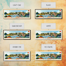 Load image into Gallery viewer, Barreiro Portugal Travel Print Wall Art, Panoramic City Art, Travel Art, Wall Decor, Vacation Gift, Framed Canvas Print Or Metal Art