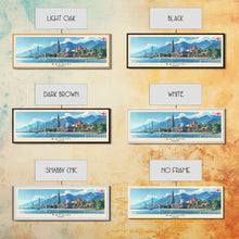 Load image into Gallery viewer, Batumi Georgia Wall Art, Panoramic Travel Poster, Panoramic Framed Canvas Print, City Wall Art, Wall Hanging Home Decor, Travel Art