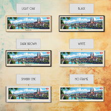 Load image into Gallery viewer, Bern Switzerland Travel Art, City Art, Framed Canvas Print or Metal Wall Art, Europe Travel Poster, Panoramic Wall Art, Extra Wide Wall Art