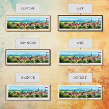 Load image into Gallery viewer, Bielsko Biala Poland Travel Art, City Art, Framed Canvas Print or Metal Wall Art, Europe Travel Poster, Panoramic Wall Art, Extra Wide Wall Art