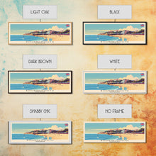 Load image into Gallery viewer, Bournemouth United Kingdom Wall Art, Panoramic Travel Poster, Panoramic Framed Canvas Print, City Wall Art, Wall Hanging Home Decor, Travel Art