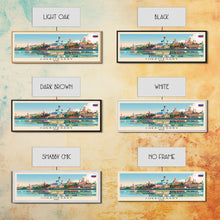 Cargar imagen en el visor de la galería, Cheboksary Russia Travel Art, City Art, Framed Canvas Print or Metal Wall Art, Europe Travel Poster, Panoramic Wall Art, Extra Wide Wall Art